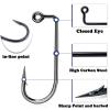 FishTrip 90-Degree Jig Hooks Fishing - 50pcs Aberdeen Long Shank Hook Jig Maker for Freshwater Saltwater Fly Tying 3/0 view 2