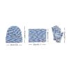 5 to 14Y Warm Gloves 3 Pieces Kids Girls Winter Hat Glove Scarf Sets Knit Cap Touchscreen Mitten Neck (Yellow, One Size) view 3