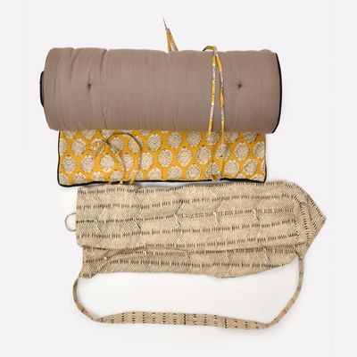 Block Print Yoga Mat 70 x 26" and Towel by Verve CULTURE