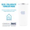 Decorvo Officially Licensed Collegiate Stainless Steel Tumbler - Double Walled Insulated Travel Tumbler with Slide Lid - 18 oz (N. Carolina Logo - White) view 3