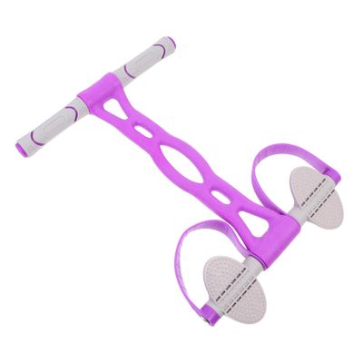 BRIGHTFUFU Pedal Resistance Rope Sit-Up Assistant Foot Pedal Elastic Band for Home Fitness Chest Expansion Trainer Adjustable Resistance for Core Strength Training