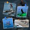 Spatium 2.0 Model Water Bike for Lake Inflatable Pontoon with Pedal Water Bicycles with 3-Blade Propeller for Water SportsBlack White Color view 4