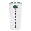 Decorvo Officially Licensed Collegiate Stainless Steel Tumbler - Double Walled Insulated Travel Tumbler with Slide Lid - 18 oz (Florida - White) view 1