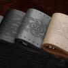 DIY Genuine Leather Car Steering Wheel Cover Soft Anti Slip Cowhide Braid Leather Handsewn car Steering Wheel Sleeve 38 CMBlack Leather+Black line view 1