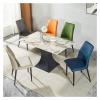 BytheM Chair Dining Chair,Backrest Chair, Pu Upholstered Desk Chair, Single Leisure Chair, Multifunctional Office Computer Chair (Color : D) view 2