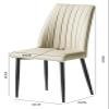 BytheM Chair Dining Chair,Backrest Chair, Pu Upholstered Desk Chair, Single Leisure Chair, Multifunctional Office Computer Chair (Color : D) view 3
