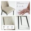 BytheM Chair Dining Chair,Backrest Chair, Pu Upholstered Desk Chair, Single Leisure Chair, Multifunctional Office Computer Chair (Color : D) view 4