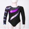 TSSOE Kids Girls 2Pcs Long Sleeve Gymnastics Dance Outfit Leotard with Shorts Biketard Unitard Tracksuit J01 14 Years view 3