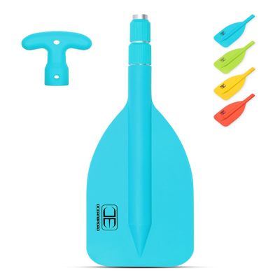 OCEANBROAD Telescoping Emergency Paddle 26''-54'' Collapsible Paddles Aluminium Shaft for Kayaking Boating Canoeing River Tubing, Blue, 1 Paddle