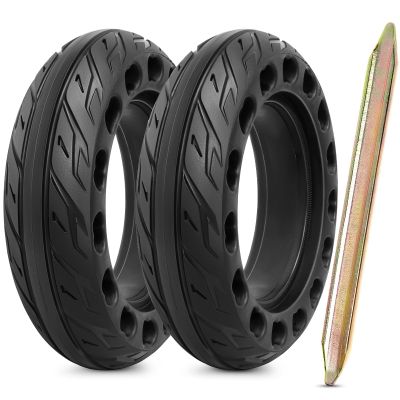2Pcs 200x50 Solid Tire, 8 Inches Electric Scooter Wheels Solid Tire Front or Rear Replacement Rubber Tires Compatible with 200 x 50 Electric Scooter TiresP-T006