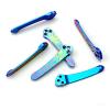 UPFIST 4-Piece Set Deep Carry Pocket Clip is Suitable for Spyderco C81 C223, CNC Titanium Back Clip with 3 Pieces Titanium Screws view 2