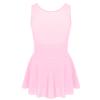 YOOJIA Kids Girls Sparkly Figure Ice Skating Leotard Dress Gymnastic Ballet Dance Dress Competition Leotard Jumpsuit Pink 8 view 2