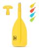 OCEANBROAD Telescoping Emergency Paddle 26''-54'' Collapsible Paddles Aluminium Shaft for Kayaking Boating Canoeing River Tubing, Yellow, 1 Paddle view 1