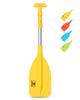 OCEANBROAD Telescoping Emergency Paddle 26''-54'' Collapsible Paddles Aluminium Shaft for Kayaking Boating Canoeing River Tubing, Yellow, 1 Paddle view 2