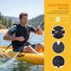 GDLHY Adult Kayak Vest High Buoyancy Swim Vest Women's Men's Adjustable Safety Jacket Great for Boating, Swimming, Watersports, & More(Black,X-Large) view 3