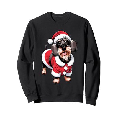 Wire Haired Dachshund Christmas Xmas Sweatshirt