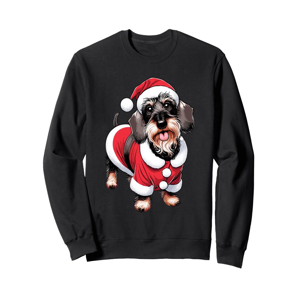 Wire Haired Dachshund Christmas Xmas Sweatshirt
