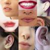 16G Gold Silver Horseshoe Small Septum Rings Circular Curved Barbell Nose Nipple Nostril Piercing Hoop Smiley Piercing Jewelry Set, Pack of 7 Pairs (16 Gauge, 6mm 7mm 8mm 9mm 10mm 12mm 14mm) view 2