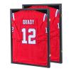 Grintus Jersey Frame Display Case Jersey Display Case Jersey Shadow Box with Uv Protection Acrylic and Hanger for Baseball Basketball Football Soccer Hockey Sport Shirt and Uniform,Black-2 Pack view 1