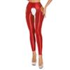 Agoky Women's High Waist Gym Leggings Tights Hollow Compression Workout Yoga Pants Red&Typeb Medium view 2