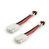 L-faster 2pcs 6.3mm Female Socket Terminal Convert to Deans T Plug Connector Adapter with 10CM Cable Wire (2pcs T Plug) view 1