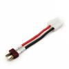 L-faster 2pcs 6.3mm Female Socket Terminal Convert to Deans T Plug Connector Adapter with 10CM Cable Wire (2pcs T Plug) view 2