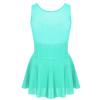 YOOJIA Kids Girls Sparkly Figure Ice Skating Leotard Dress Gymnastic Ballet Dance Dress Competition Leotard Jumpsuit Mint Green 6 view 2