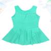 YOOJIA Kids Girls Sparkly Figure Ice Skating Leotard Dress Gymnastic Ballet Dance Dress Competition Leotard Jumpsuit Mint Green 6 view 3