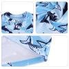 Boys Rash Guard 2 Pack Short Sleeve Toddler Kids Swim Shirt, Youth UPF 50+ Surfing/Sun/Beach Quick Dry Suit (Blue Shark,10) view 4