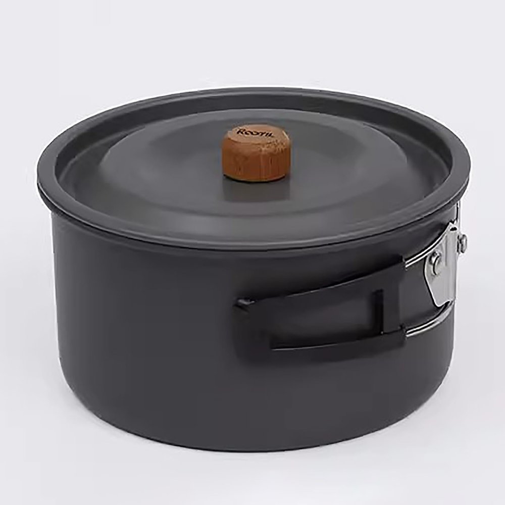 WHYATT Camping Cookware, Non-Stick Lightweight Camping Pot and Fry Pan Set for Camping, Backpacking, Outdoor Cooking and Picnic (Size : 2L Small Cooking Pot)