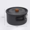 WHYATT Camping Cookware, Non-Stick Lightweight Camping Pot and Fry Pan Set for Camping, Backpacking, Outdoor Cooking and Picnic (Size : 2L Small Cooking Pot) view 2