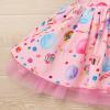 Baby Girl First Birthday Party Dress, Toddler Kids Candy Printed Ruffle Sleeve Sequin Tulle Tutu Princess A-line Pageant Evening Summer Sundress Photo Shooting Props Clothes Pink Candy 18-24M view 2