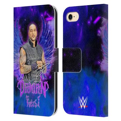 Head Case Designs Officially Licensed WWE Portrait Damian Priest Leather Wallet Case Compatible with Apple iPhone 7/8 / SE 2020 & 2022