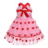 Baby Girls My 1st Valentine's Day Dress Toddler Infant First Birthday Outfit Kids Halter Backless Bowknot Tutu Tulle Love Heart Dresses for Wedding Bridesmaid Pageant Party Red Love Heart 2-3T view 2