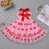 Baby Girls My 1st Valentine's Day Dress Toddler Infant First Birthday Outfit Kids Halter Backless Bowknot Tutu Tulle Love Heart Dresses for Wedding Bridesmaid Pageant Party Red Love Heart 2-3T view 4
