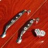 Southst 128mm Creative Rhinestone Love Furniture Handle Shine Silver Win Cabinet Dresser Handle Glass Crystal Drawer Knob 96mm - (Color: 96mm Handles) view 2