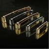Southst 128mm Gold Diamond Furniture Handle K9 Crystal Wine Cabinet Wardrobe Door Handle Shiny Silver Dresser Cupboard Pulls 5" - (Color: Silver)