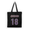 Jefferson Griddy Tote Bag Justin Minnesota (Black) view 1