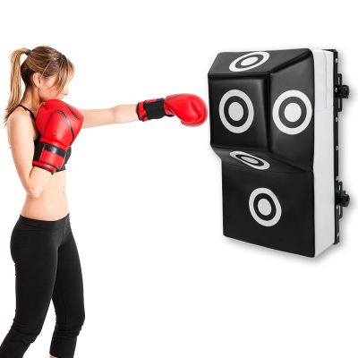YUNLAIGOTOP Wall Mount Uppercut Boxing Training Punching, Boxing Training Wall Target with Adjustable Height & Marking Points Punching Target, Training Punching for Bedroom, Study, Living Room, Gym