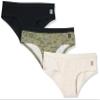 3PK ARMY PRINTED COTTON HIPSTER Black view 1