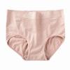 AFTOSA (Individually wrapped) honeycomb massage warm ladies panties palace seamless mid-rise breathable hip lifting briefs Pink