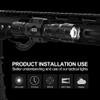 Feyachi Rechargeable Tactical Flashlight 1500 Lumen, with Strobe, USB-C Charging, IPX7 Waterproof, Includes Pressure Switch & M-Lock Mounts view 4