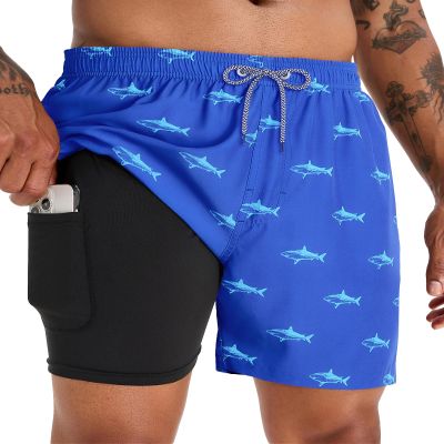 APTRO Men's Swim Trunks with Compression Liner Bathing Suit Swimsuit #C318 3X