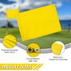 KINGTOP Golf Flag 20x14 Inch - Plain Yellow, 420D Nylon, Tube Inserted - Standard Putting Green Flags for Driving Range, Backyard Practice, Golf Courses, Country Club, 3-Pack view 2