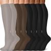 Sooverki Graduated Copper Compression Socks for Men & Women Circulation 8 Pairs 15-20mmHg - Best for Running Athletic Cycling view 1