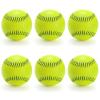 Tebery 6 Pack 12 Inch Sports Fastpitch Softballs Official Size and Weight, Unmarked & Leather Covered Training Ball for Games, Practice and Training view 1
