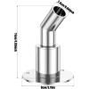 24mm/0.94inch Thru Hull Exhaust Skin 316 Stainless Steel Thru Hull Exhaust Fittings Boat Marine Fitting Tube Anti Rust Boat Exhaust Fitting Tube for Diesel Heaters Exhaust Pipe Car view 2