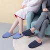 COFACE Unisex Mens Womens Cozy Memory Foam Scuff Slippers Casual Slip On Warm House Shoes Indoor/Outdoor Felt Sandal Slipper size 12 Dark Blue view 2