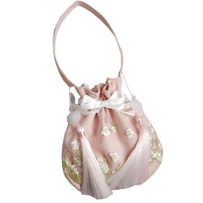 YTDJJWLS Hanfu Accessory Bag Crossbody Ancient Style Bag Embroidered Large Capacity Bag