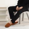 COFACE Unisex Mens Womens Cozy Memory Foam Scuff Slippers Casual Slip On Warm House Shoes Indoor/Outdoor Felt Sandal Slipper size 13 Khaki view 2